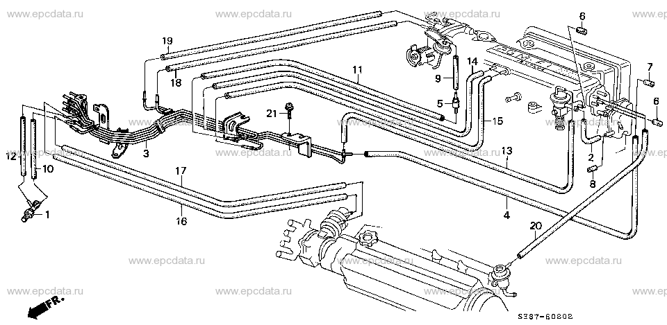 E-2-2 INSTALL PIPE/TUBING (SOHC,PGM-FI)