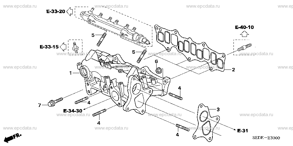 E-33 INTAKE MANIFOLD (DIESEL)