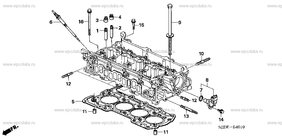 E-40-10 VALVE STEM SEAL/GLOW PLUG (DIESEL)