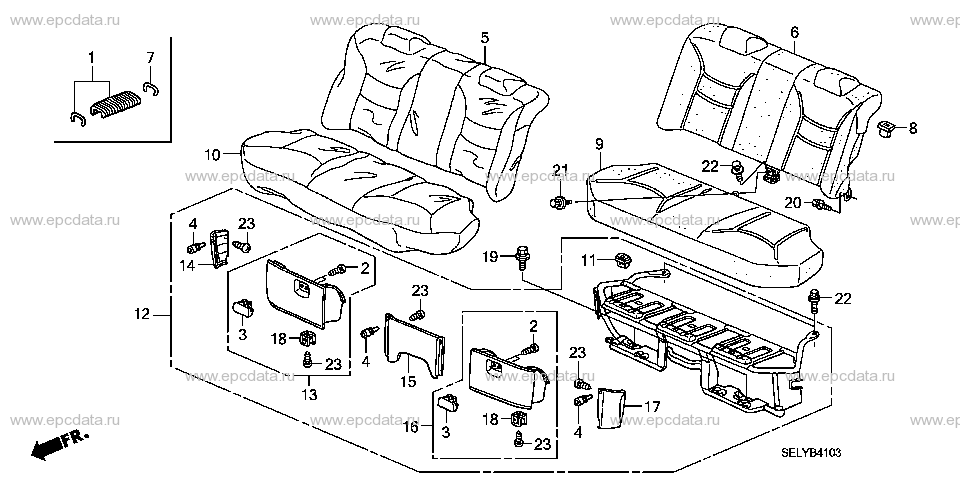 B-41-3 REAR SEAT (FIXED TYPE) (2)