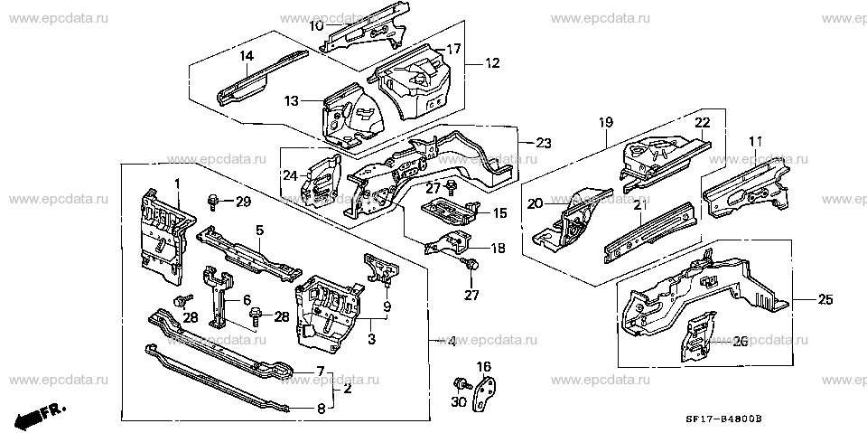 B-48 BODY STRUCTURE COMPONENTS (1)