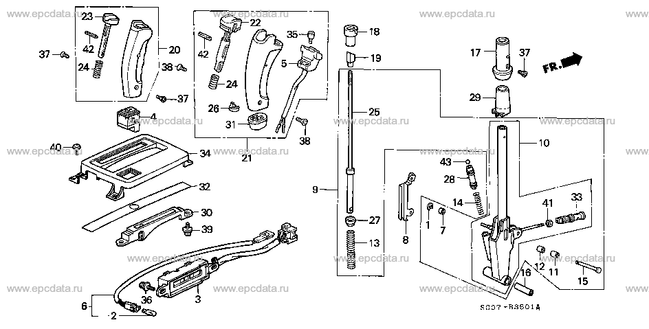 B-35-1 SELECT LEVER (LH) Applicabile: LH