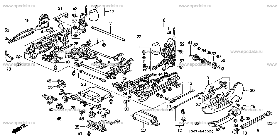 B-40-2 FRONT SEAT COMPONENTS (2)