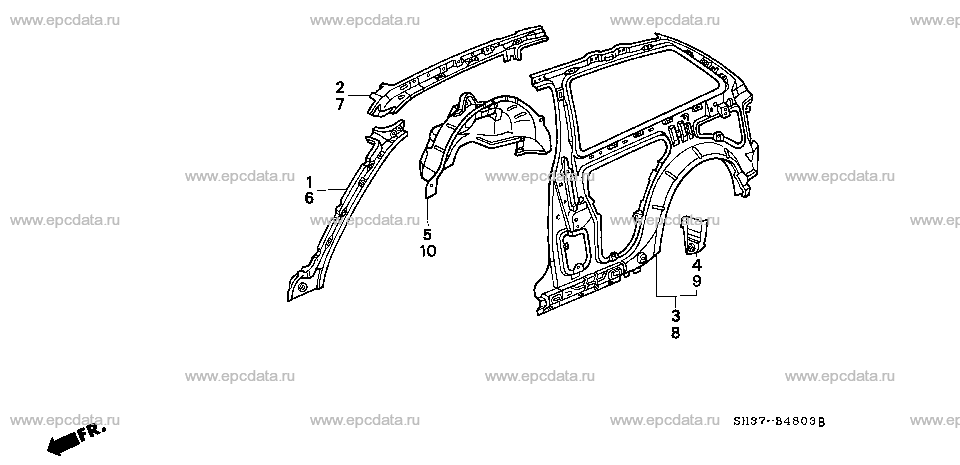 B-48-3 BODY STRUCTURE COMPONENTS (4)