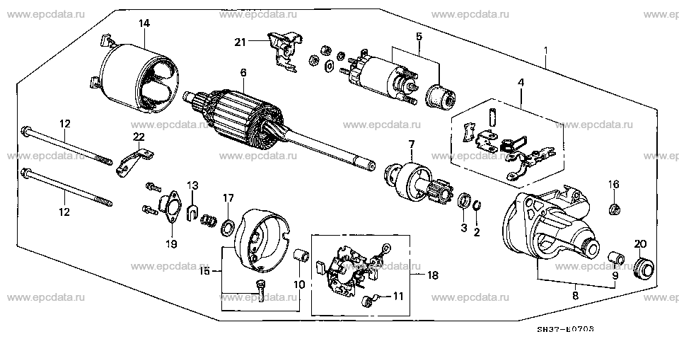 E-7-3 STARTER MOTOR (DENSO) (2)
