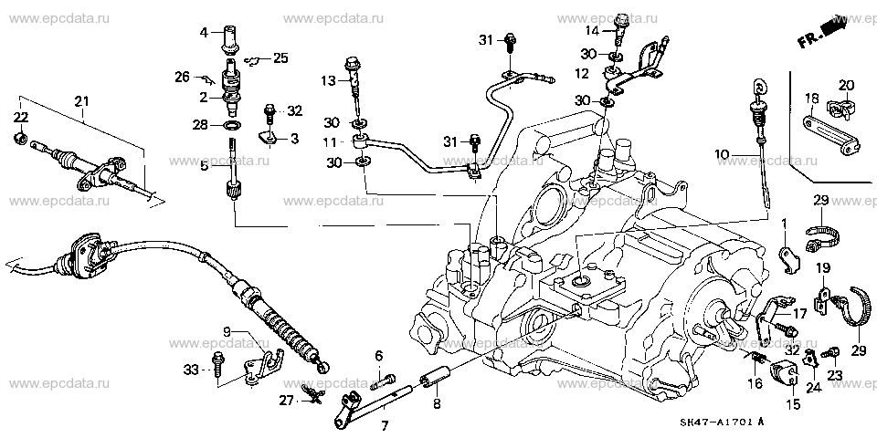 ATM-17-1 CONTROL WIRE (4WD)