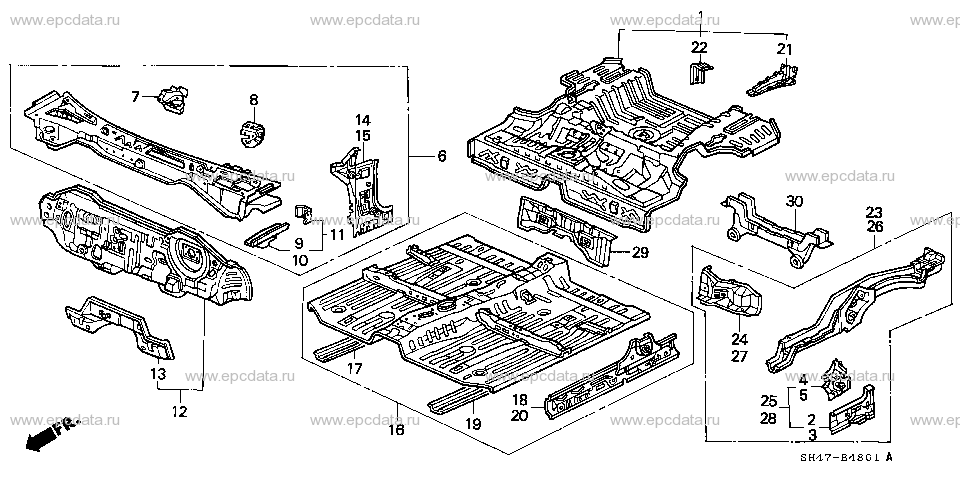 B-48-1 BODY STRUCTURE COMPONENTS (2)