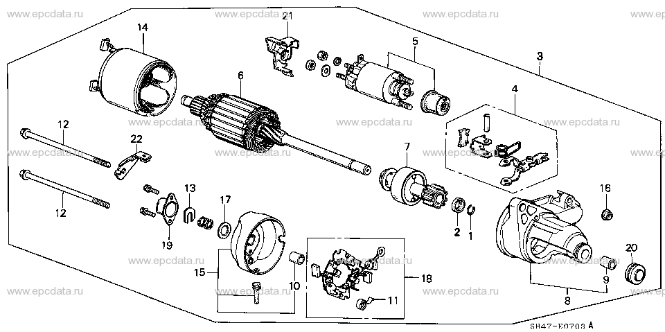 E-7-3 STARTER MOTOR (DENSO)(2)