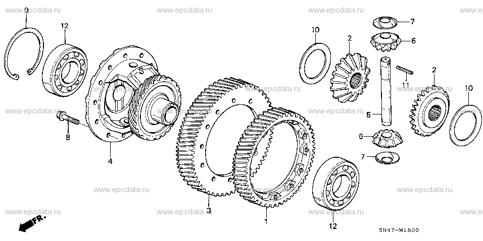 M-18 DIFFERENTIAL GEAR (4WD)
