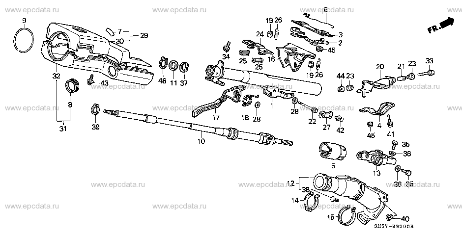 B-32 STEERING COLUMN (TILT) (1)