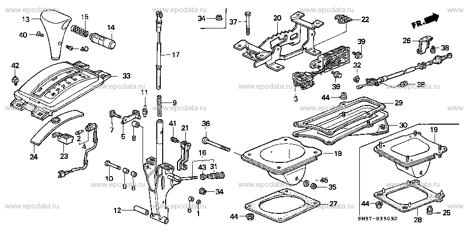 B-35-3 SELECT LEVER (2WD)(2)