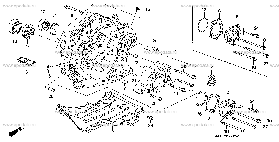 M-11 CLUTCH HOUSING/ TRANSFER COVER (4WD)