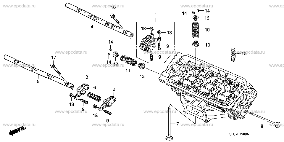 E-12 VALVE/ROCKER ARM (FRONT)