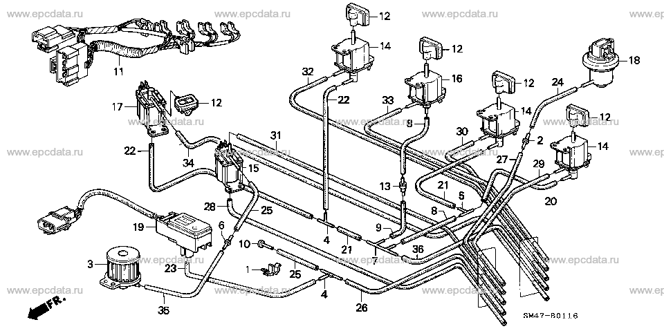 B-1-16 CONTROL BOX TUBING (RH)