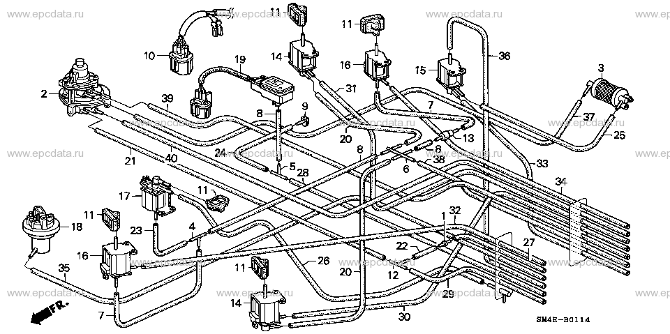 B-1-14 CONTROL BOX TUBING (LH)