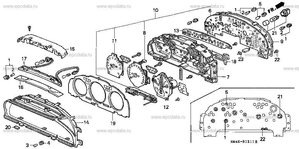 B-12-11 METER COMPONENTS (DENSO)