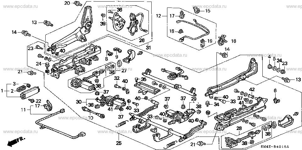 B-40-15 FRONT SEAT COMPONENTS (R.)(POWER)(2)