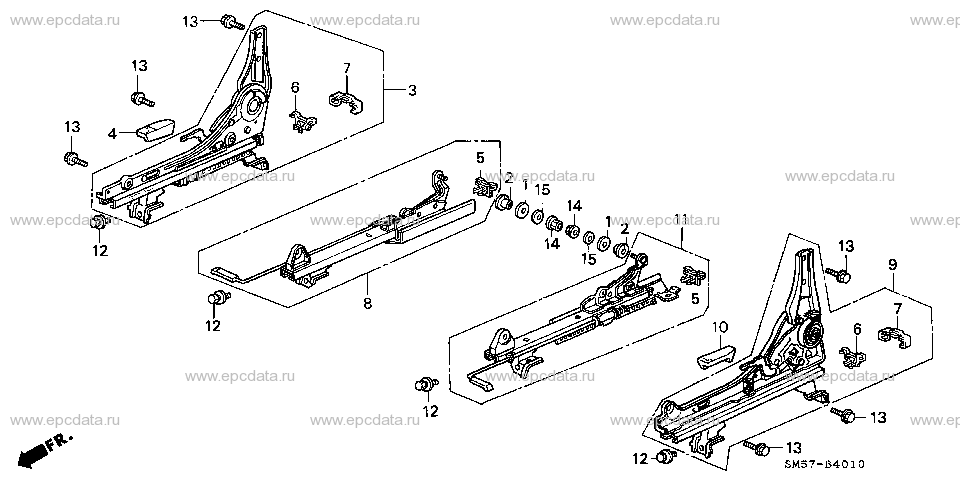 B-40-10 FRONT SEAT COMPONENTS