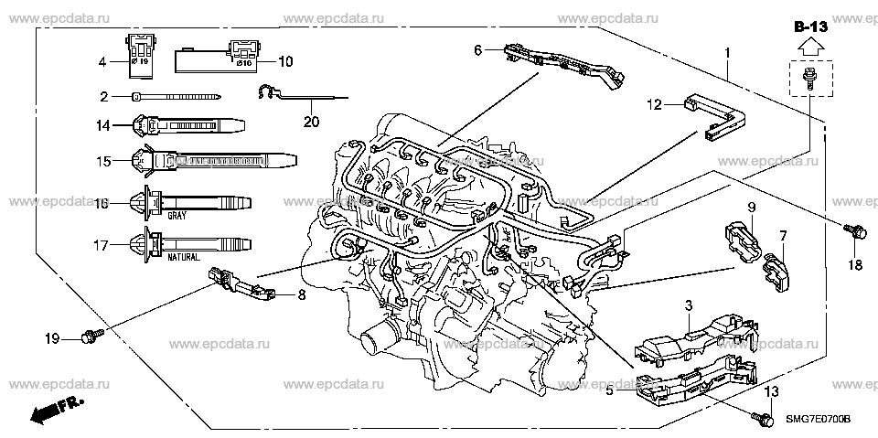 E-7 ENGINE WIRE HARNESS (1.4L)