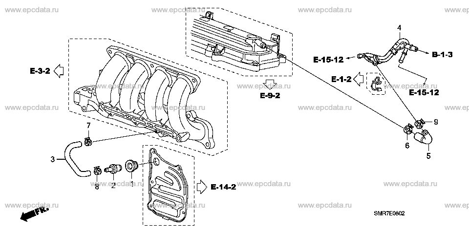 E-8-2 BREATHER PIPE (1.4L)
