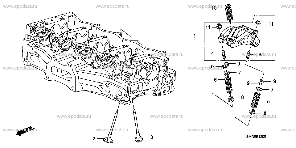 E-12 VALVE/ROCKER ARM (1.8L)