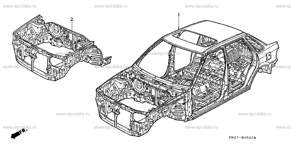 B-49-30 BODY STRUCTURE COMPONENTS (BODYSHELL)