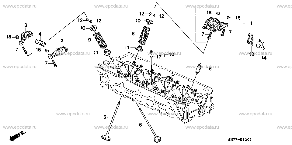 E-12-2 VALVE/ROCKER ARM (SOHC VTEC)