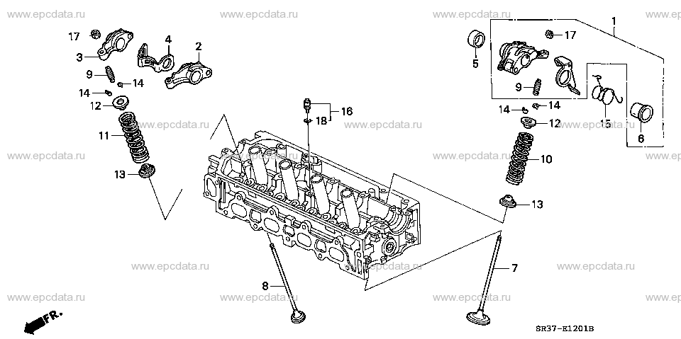 E-12-1 VALVE/ROCKER ARM (1.5L SOHC VTEC)