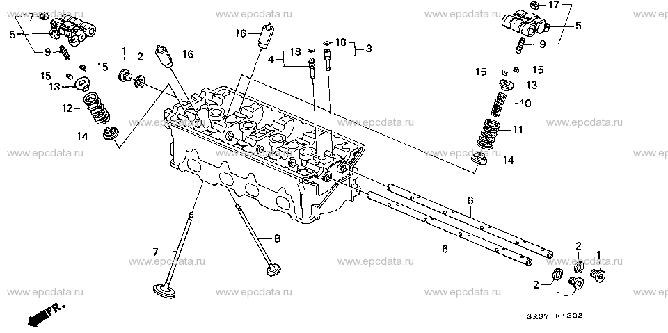 E-12-3 VALVE/ROCKER ARM (DOHC VTEC)