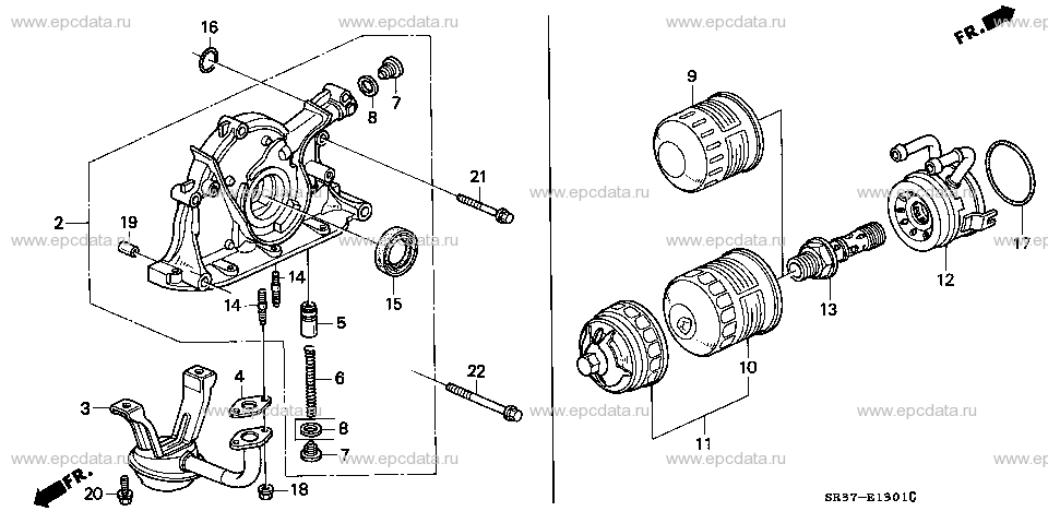 E-13-1 OIL PUMP (DOHC VTEC)