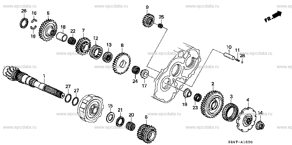 ATM-16 COUNTERSHAFT (4WD)