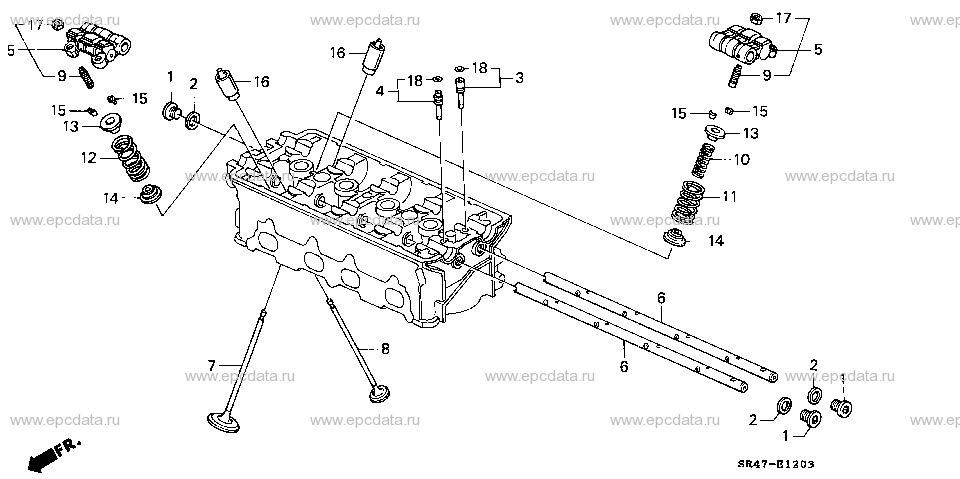 E-12-3 VALVE/ROCKER ARM (DOHC)