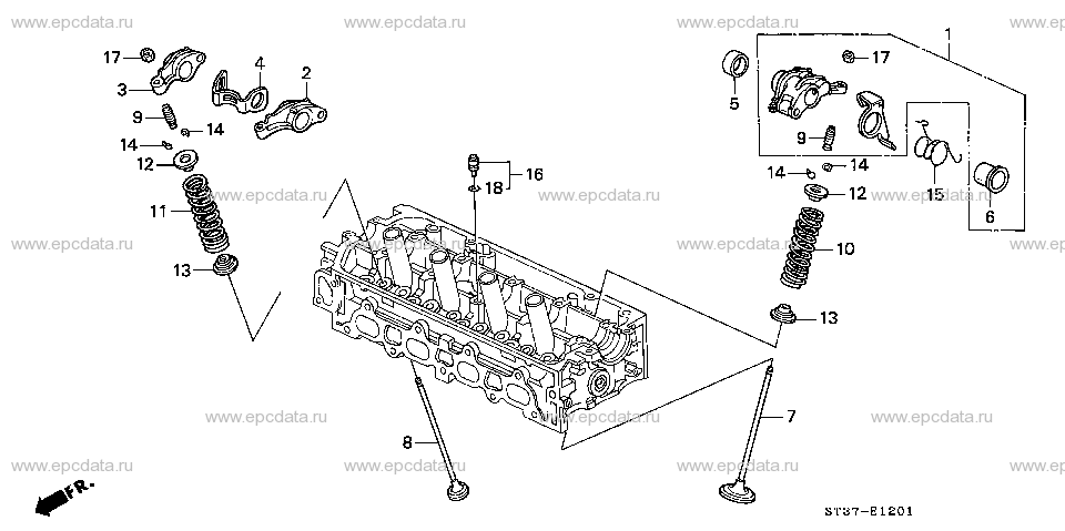 E-12-1 VALVE/ROCKER ARM (1.5L VTEC)