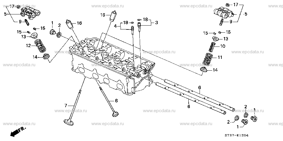 E-12-4 VALVE/ROCKER ARM (DOHC VTEC)