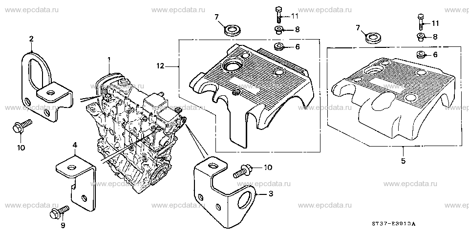 E-39-10 ENGINE ASSY./ ACOUSTIC COVER (DIESEL)