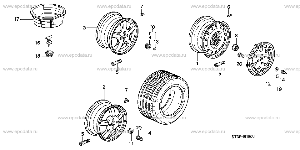 Tire/wheel Disk