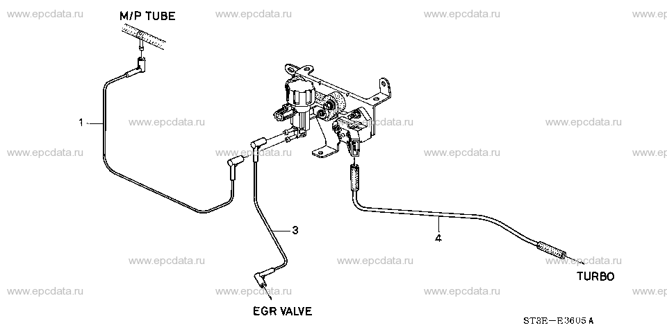 E-36-5 EGR VALVE PIPE (DIESEL)