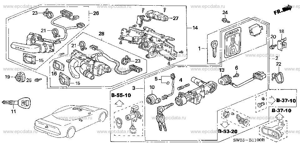 B-11 COMBINATION SWITCH (LH) Applicabile: LH