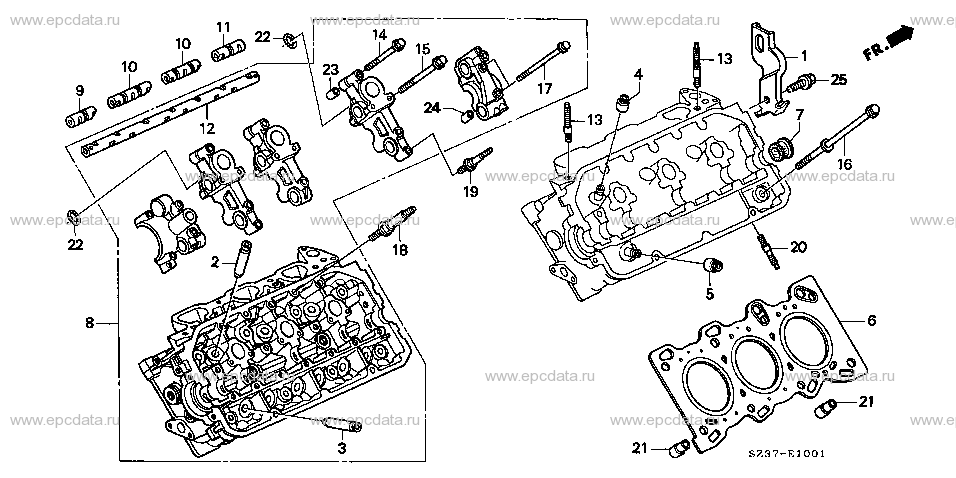 E-10-1 CYLINDER HEAD (RIGHT)