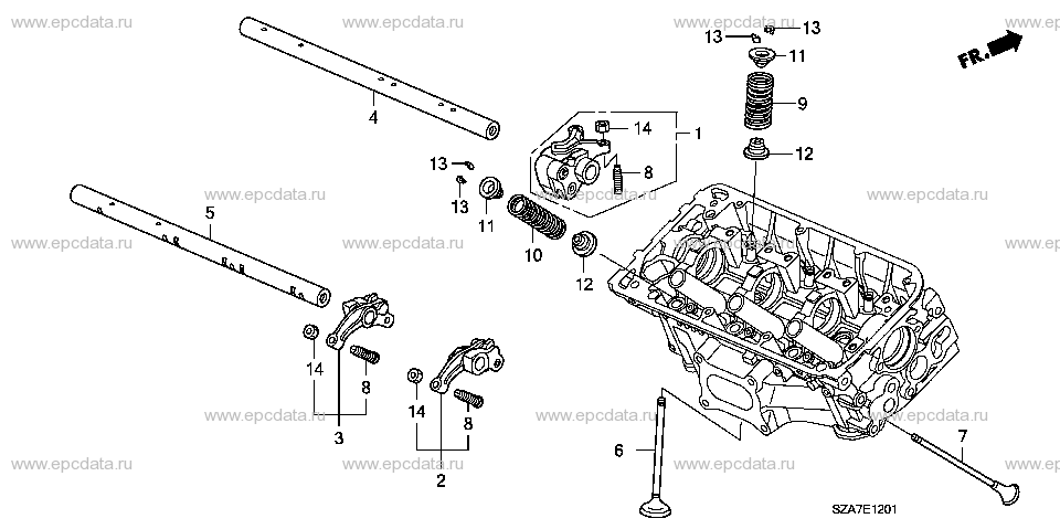 E-12-1 VALVE/ROCKER ARM (REAR)