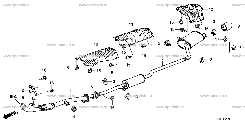 B-2 EXHAUST PIPE (2.0L)