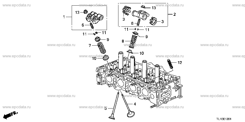 E-12-1 VALVE/ROCKER ARM (2.4L)