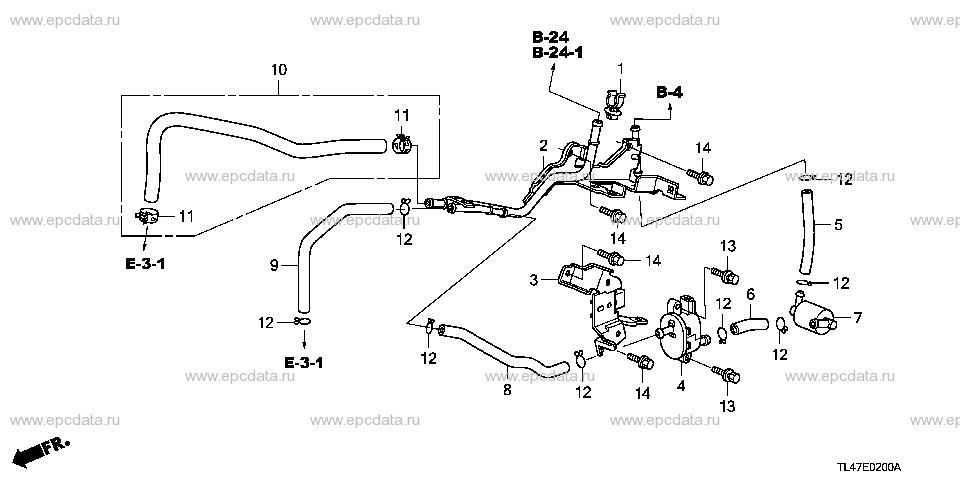 E-2 INSTALL PIPE/TUBING (2.4L)