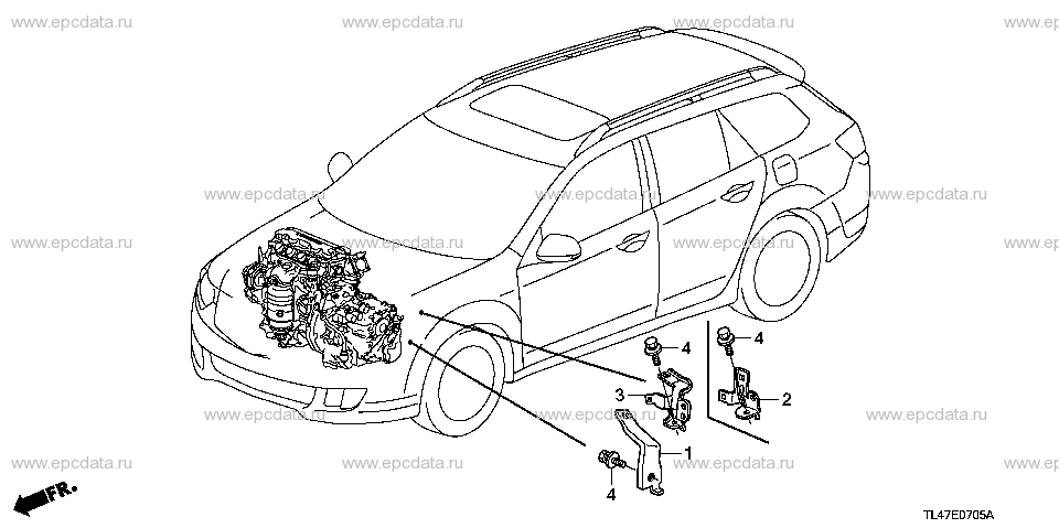 E-7-5 ENGINE WIRE HARNESS STAY