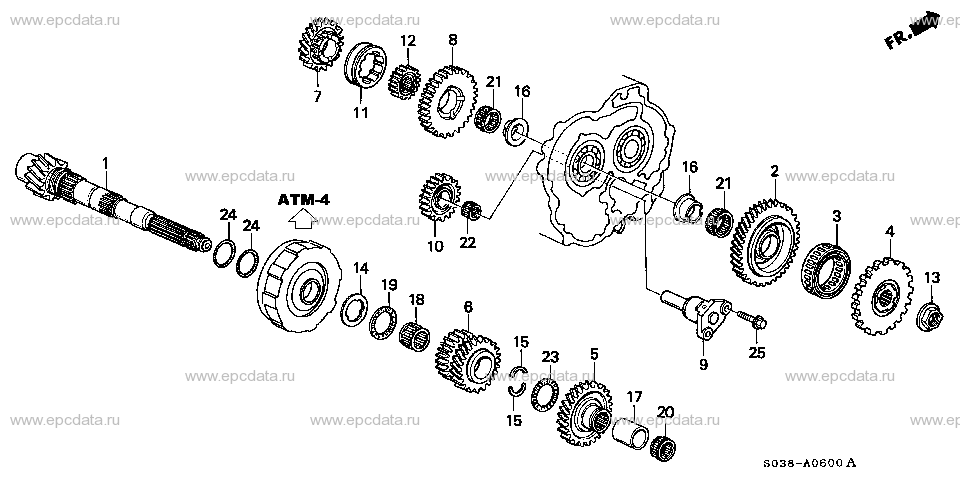 ATM-6 COUNTERSHAFT (S4MA)