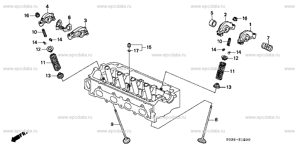 E-12 VALVE/ROCKER ARM (SOHC)