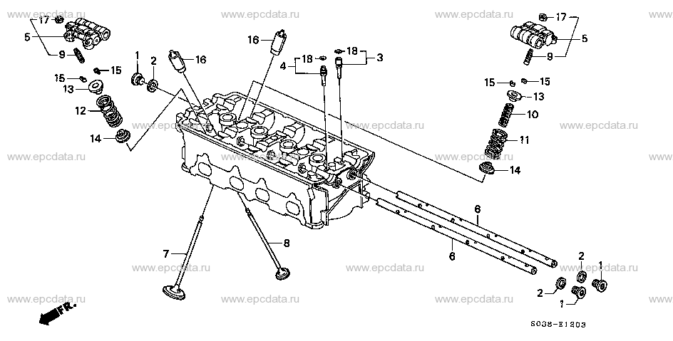 E-12-3 VALVE/ROCKER ARM (DOHC VTEC)
