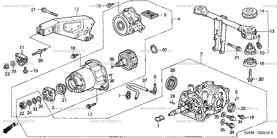 B-20-10 REAR DIFFERENTIAL Applicabile: 4WD