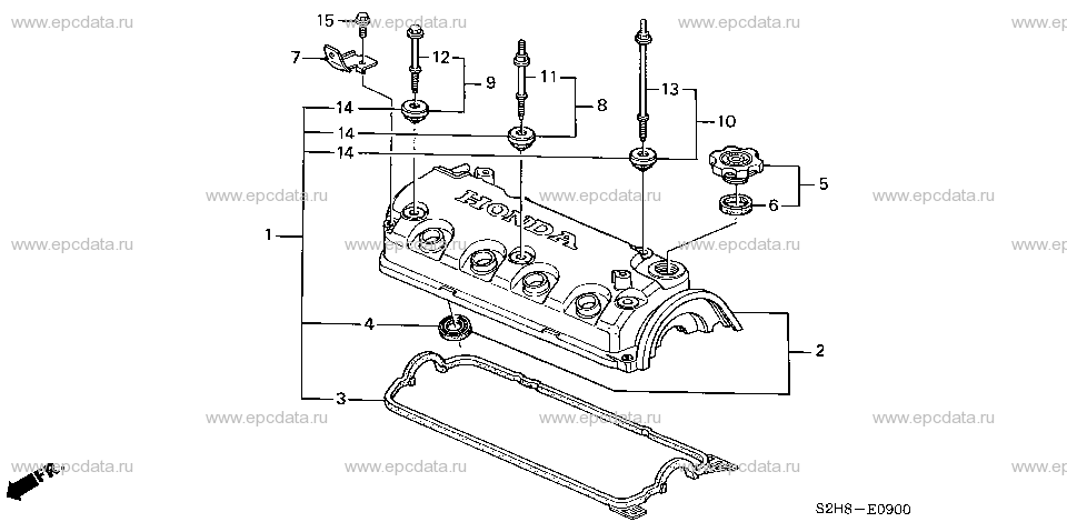 E-9 CYLINDER HEAD COVER
