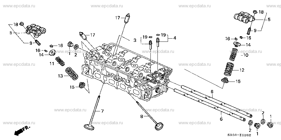 E-12-2 VALVE/ROCKER ARM (DOHC VTEC)